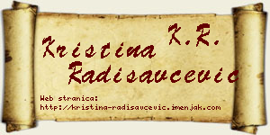 Kristina Radisavčević vizit kartica